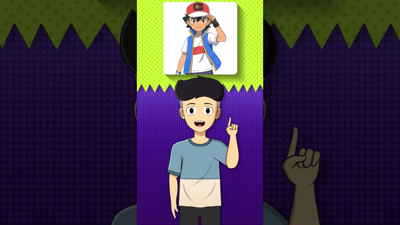 Can I Draw Ash From Pokemon On MOBILE #shorts