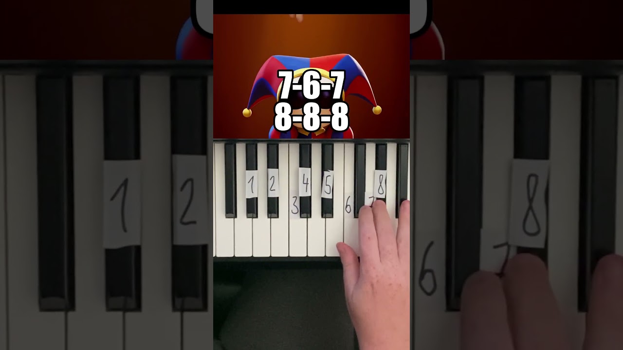 2/2 Running the Show - The Amazing Digital Circus Piano Tutorial #shorts