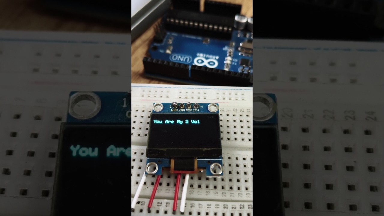When 5V Falls in Love with GND ❤️ | Arduino OLED Animation#arduinoproject #animation #short