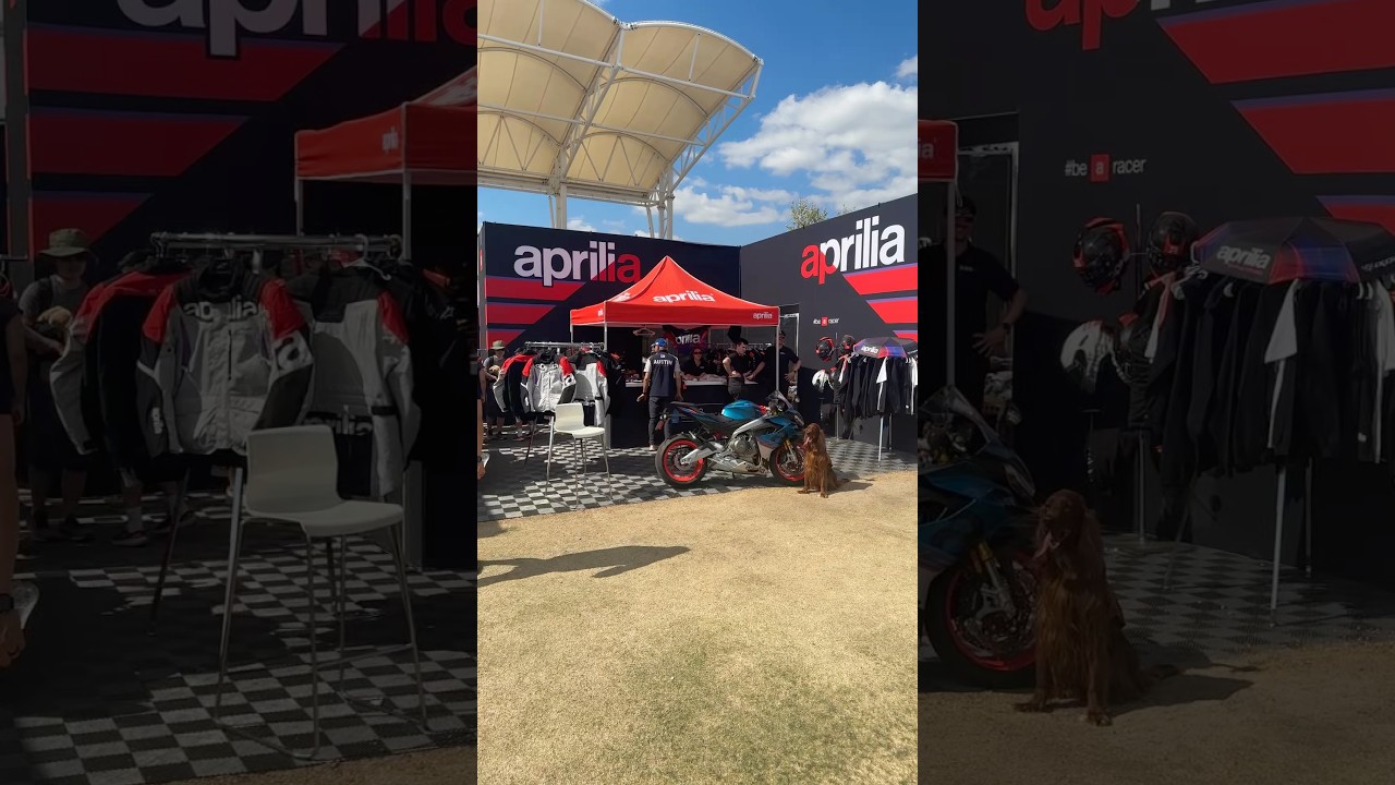 Check out the (short version) of the Aprilia tent walkthrough from the Grand Prix of the Americas!