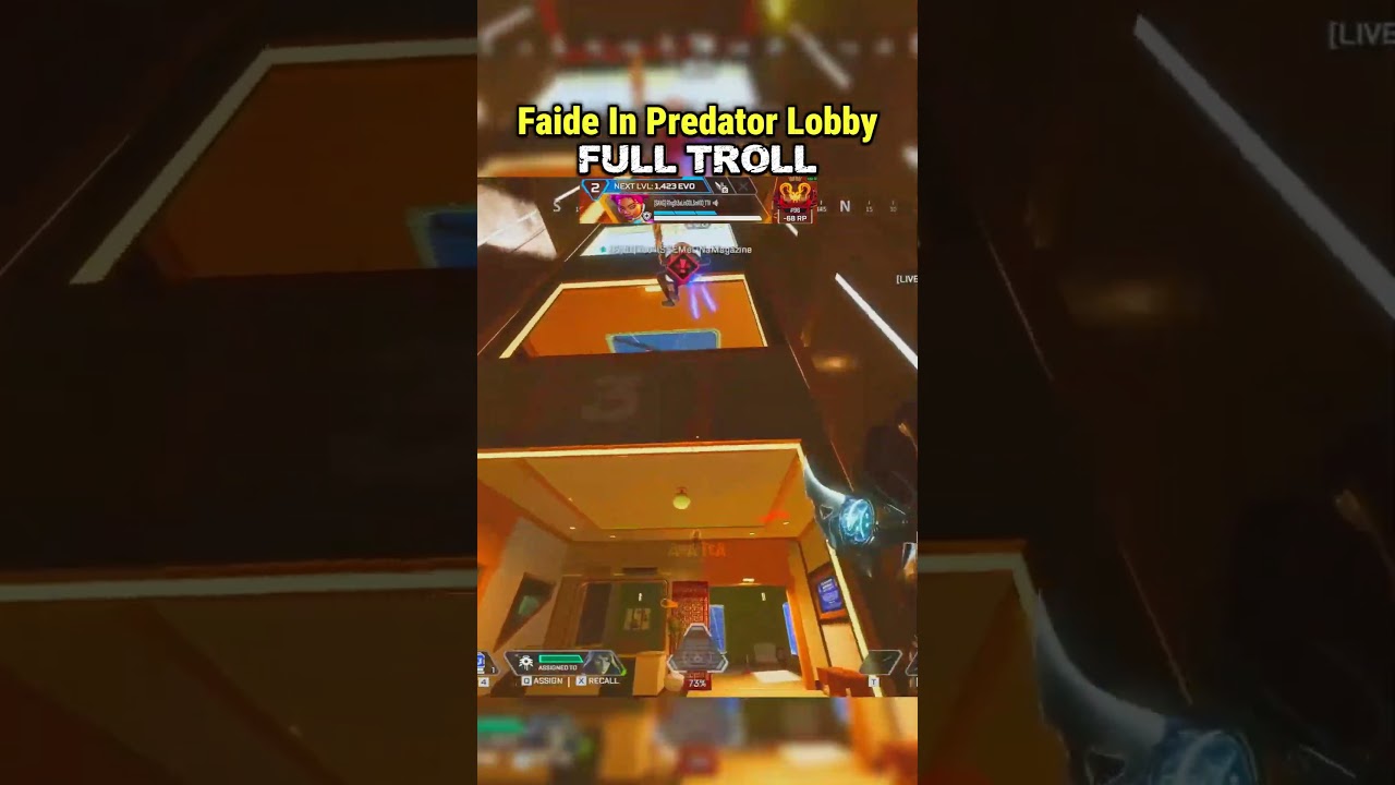 Faide in Predator Lobby but it's FULL TROLL...💀🤣|  #apexlegends #apexclips #apex