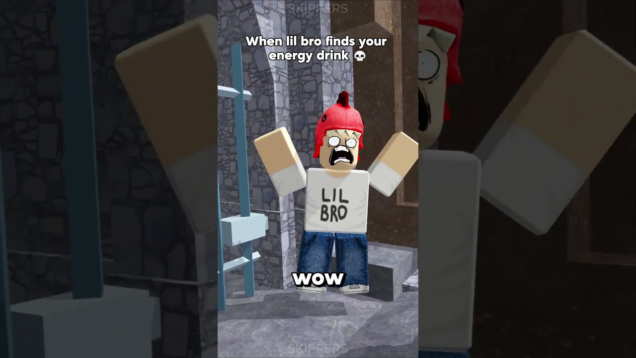 When lil bro finds your energy drink 💀  #shorts #roblox #robloxanimation #usa