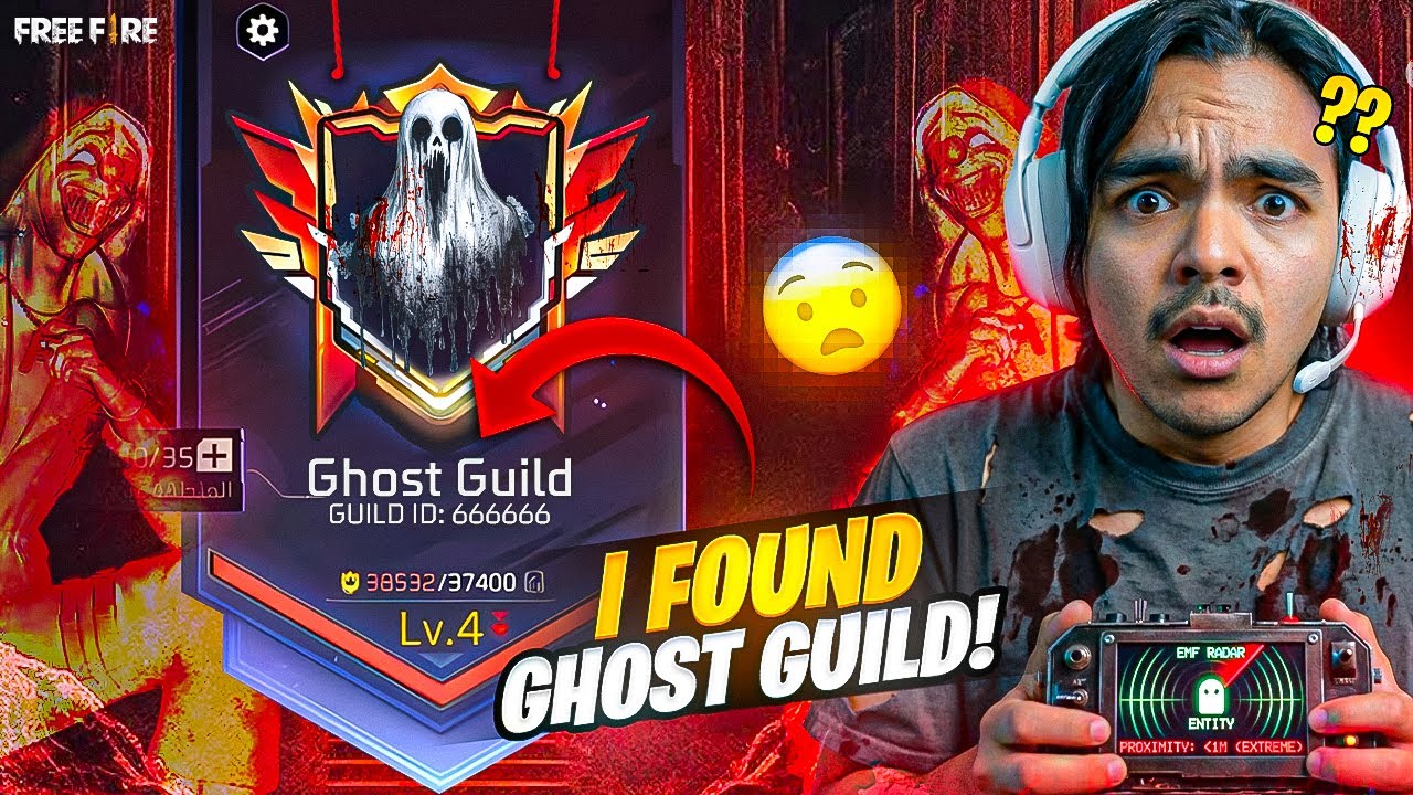 GHOST GUILD IN FREEFIRE😱 भूतिया GUILD WITH 999999+ DAIMONDS & BUNDLE - LAKA GAMER