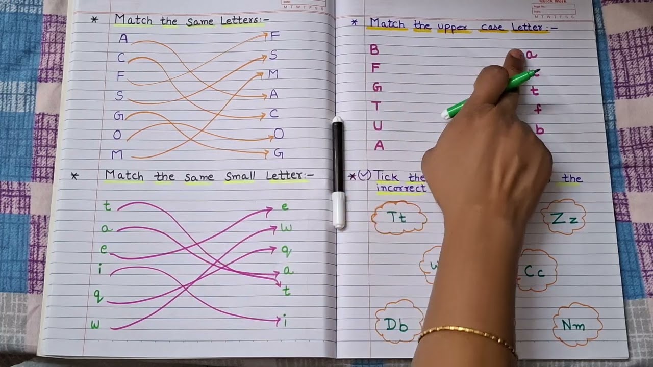 LKG English Daily Practice sheet//LKG English worksheet @kidslearningfun2013
