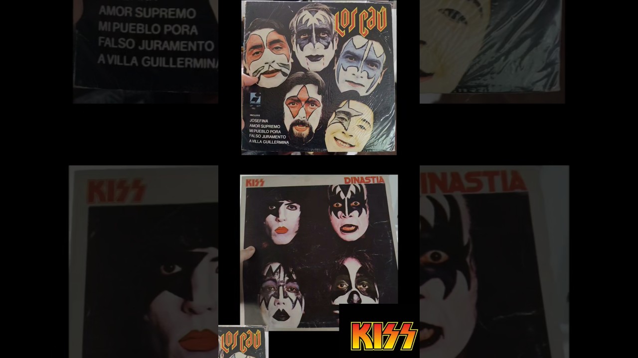 Los Cau Vs. Kiss #shorts #rock #kiss #cumbia argentina #metal #vinyl #memes #jokes