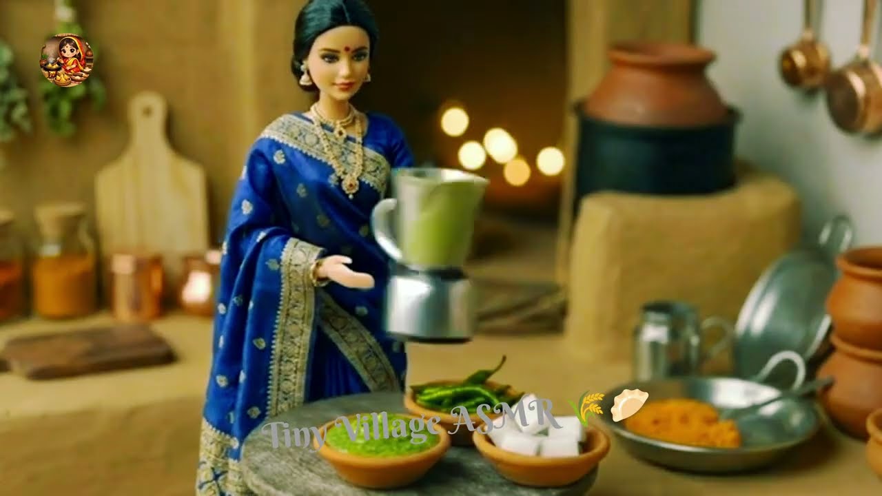 Miniature Indian Village Lifestyle 🏡 | Doll Woman Routine in Rural Village | Tiny Village style