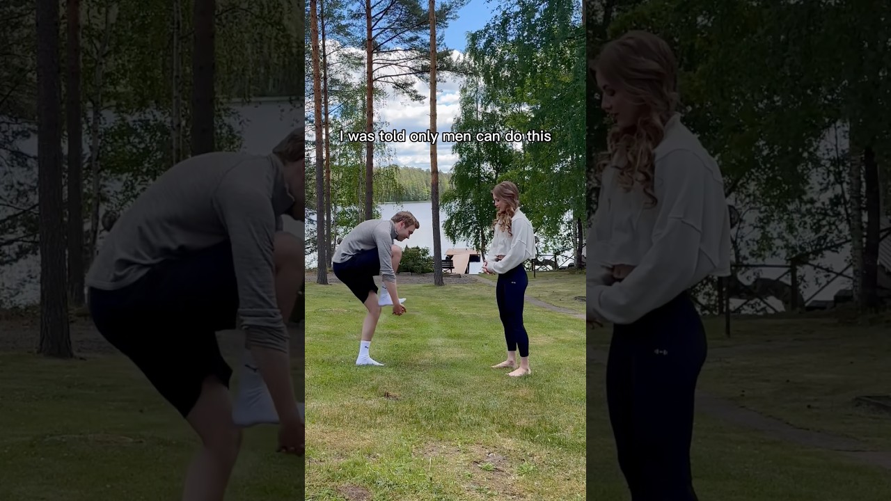 Legend says she’s still trying😂 Can you do this?! #viral #shorts #fitness #challenge