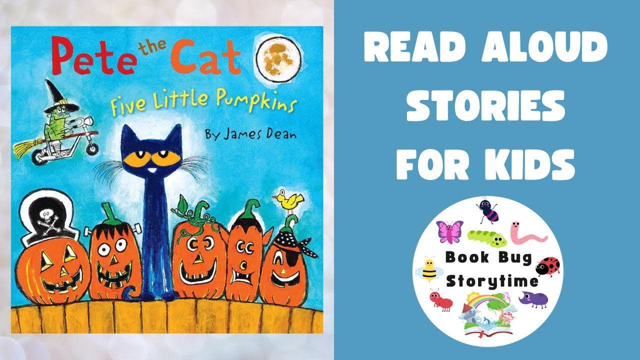 🎃 Pete the Cat: 5 Little Pumpkins 🎃 | Kids Read Aloud | Children's Story