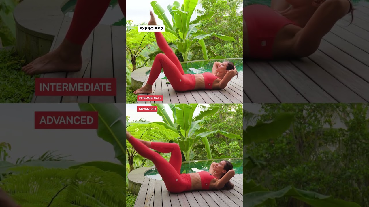 Time to choose your level with these 5 Pilates moves that will define your abs 🔥 #pilates #abs