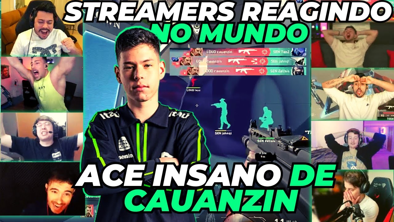 STREAMERS NO MUNDO REAGINDO A ACE ABSURDO DE CAUAZIN CONTRA SENTINELS NO KICKOFF AMERICAS 2024