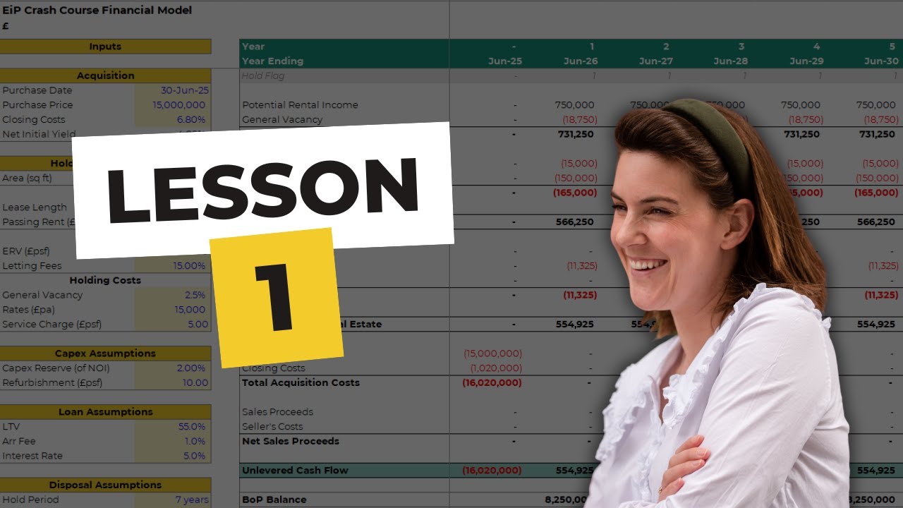 EiP Financial Modelling for Real Estate Crash Course: Lesson 1