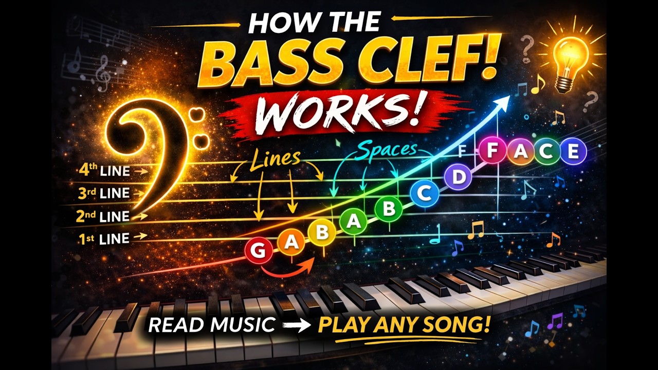 Bass Clef Made Easy (No More Confusion)