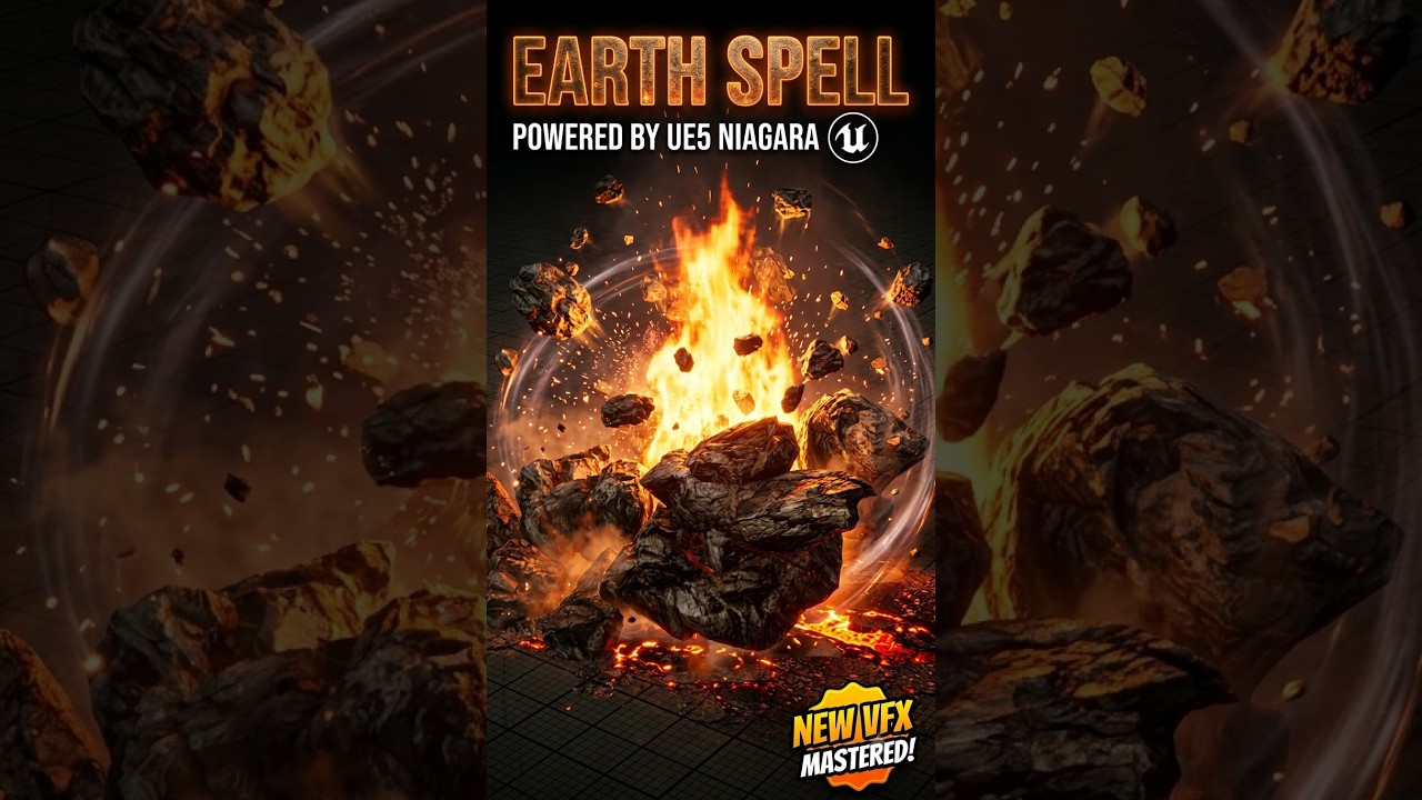 Earth Spell in Unreal Engine 5 Niagara