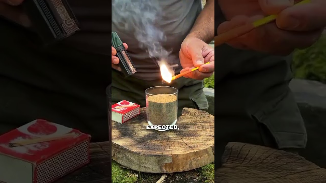 waterproof matches_the ultimate sand water test #camping #survival #skills #bushcraft #usa_