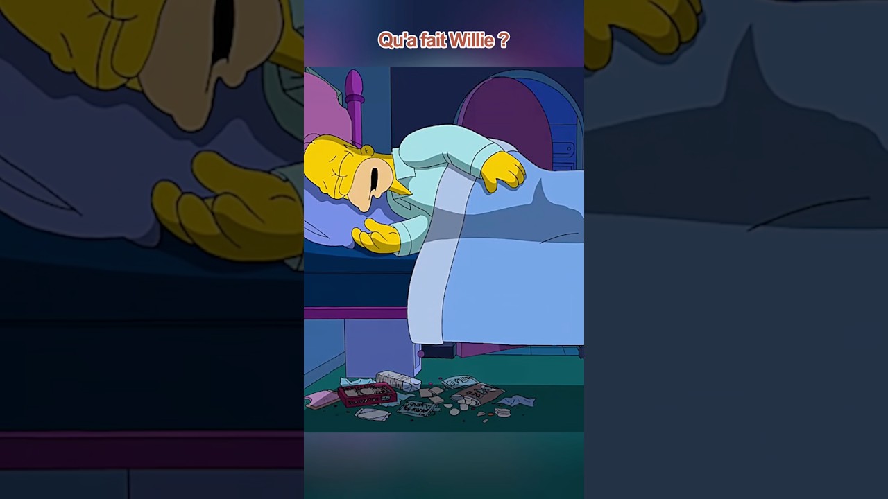 Qu'a fait Willie ? #ly6F #foryou #simpsons #short