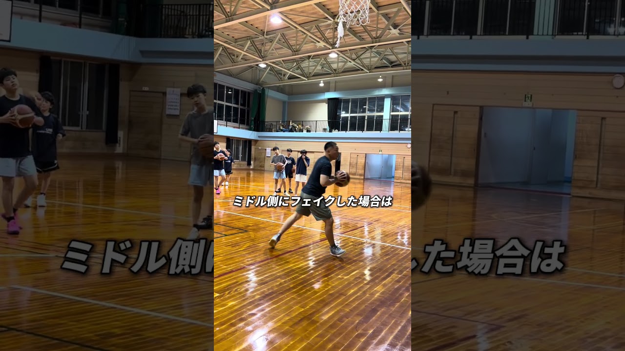 パス×フィニッシュドリル🎒✅ #basketball #バスケットボール