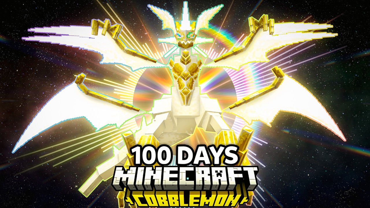 I Spent 100 Days as an ULTRA LEGENDARY TRAINER in Pokémon Minecraft VS my Rival! (Duos Cobblemon)