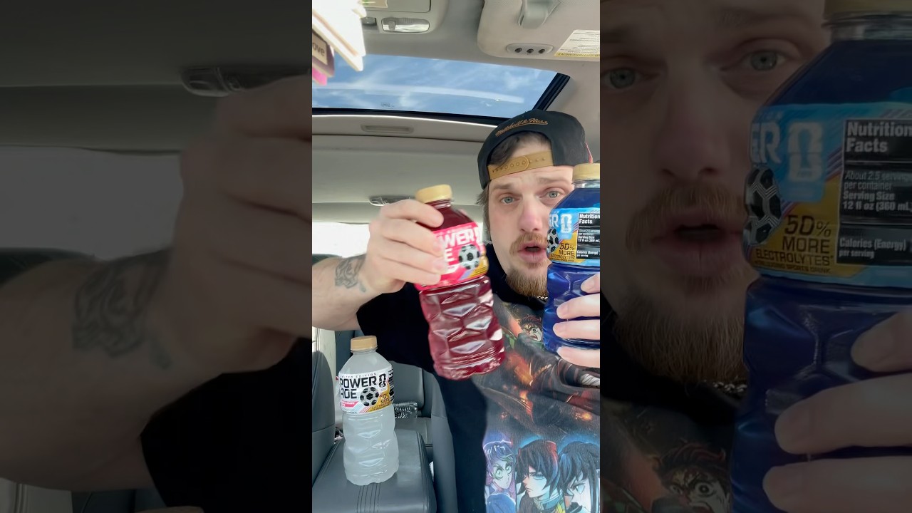 3 NEW Powerade Flavors RANKED #drink #news #comedy #viral #shorts