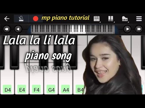 Lala li lala piano song||new viral status song||mp piano tutorial||
