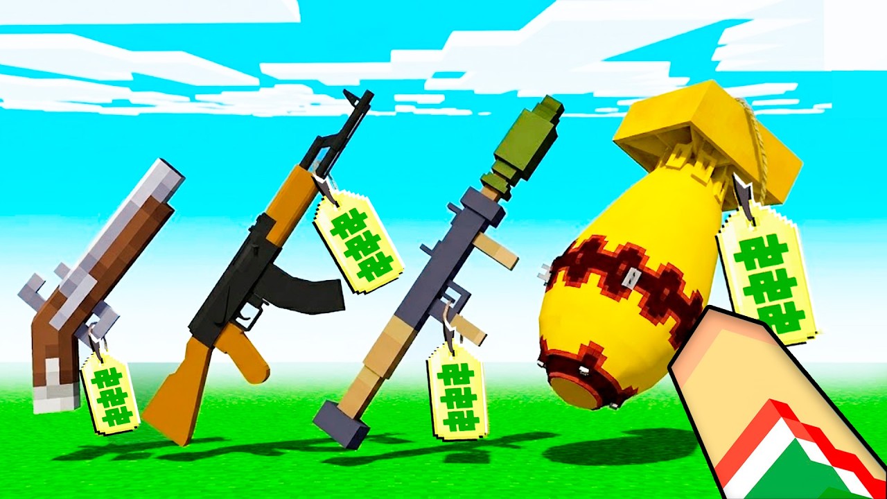 ¡Minecraft PERO podemos COMPRAR ARMAS! 😲🔫💵 SILVIOGAMER MINECRAFT PERO