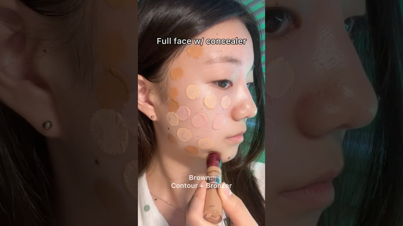 Full face makeup with only concealer!💀💀 #makeup #viral 