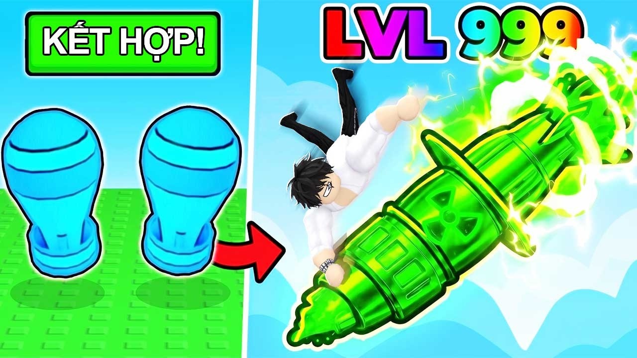 DR4GONS Mỗi Giây +1 BOOM Để CHẾ TẠO QUẢ BOOM HIẾM NHẤT Trong Merge A Nuke | Roblox