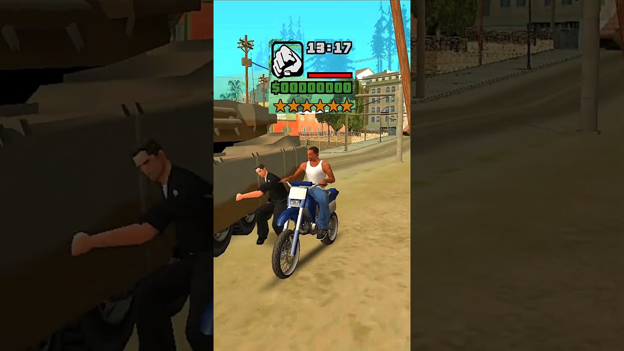 Si nos detienen sin dinero al principio #gta #gtasanandreas