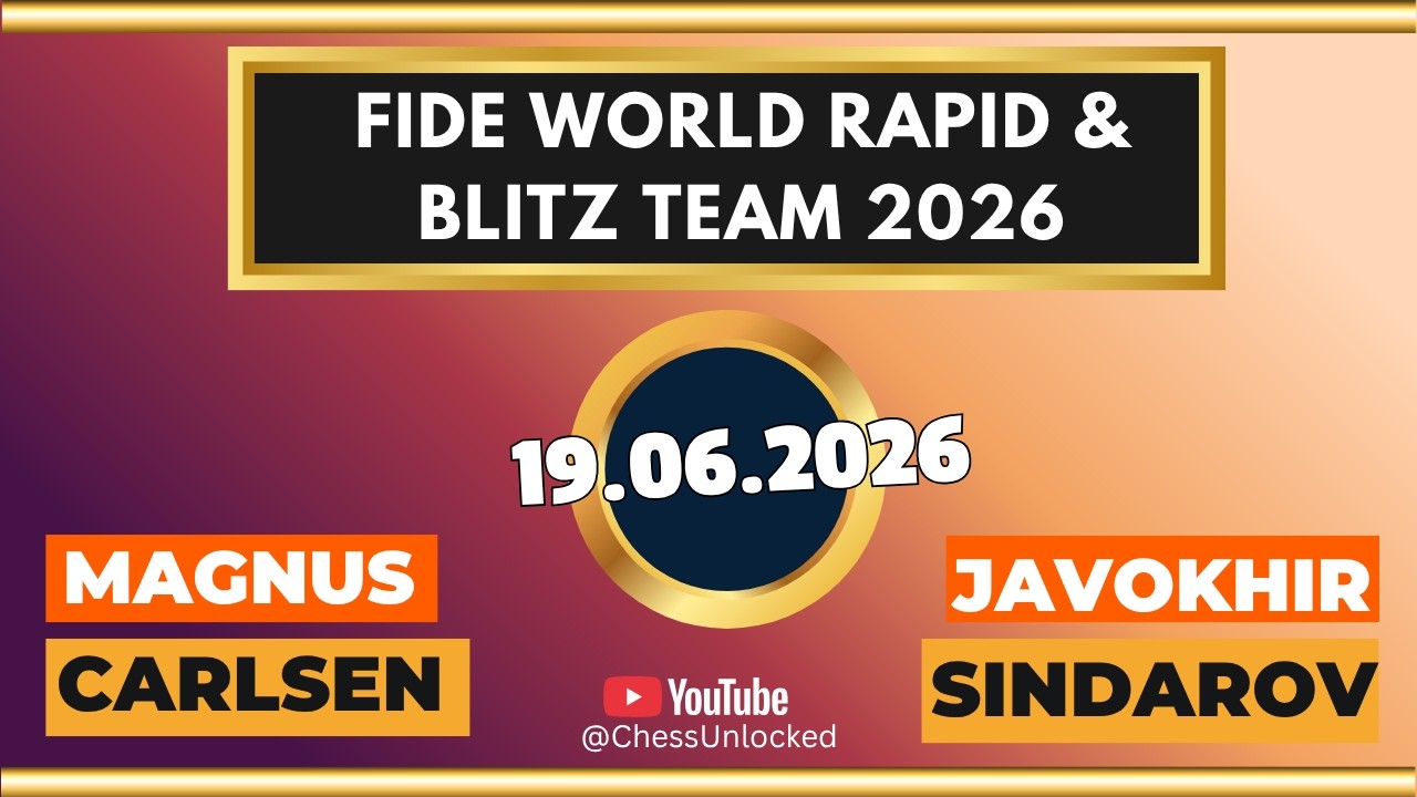 Magnus Carlsen vs Javokhir Sindarov | FIDE World Rapid & Blitz Team Chess Championships 2026