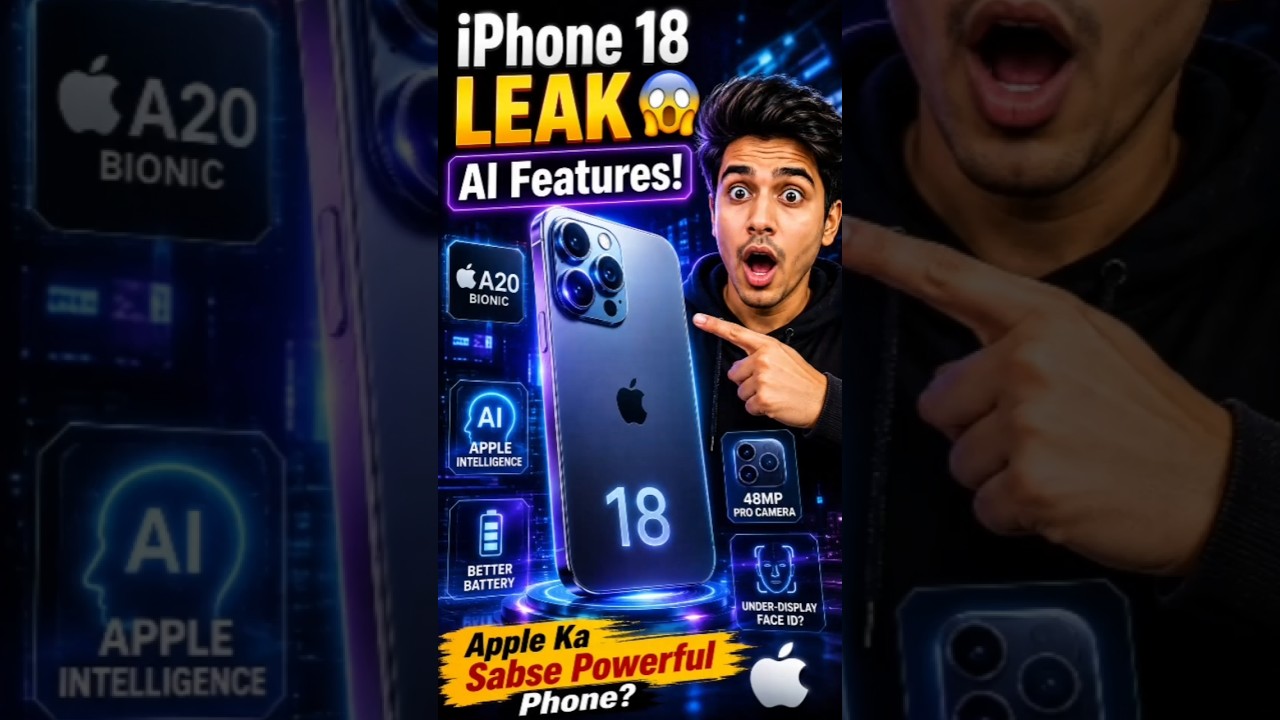 iPhone 18 LEAK 😱 Apple Ka Sabse Powerful Phone? #shorts
