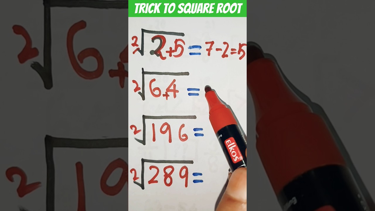Square root tricks/maths tricks/best maths tricks/easy maths tricks//basic Maths tricks #mathstricks