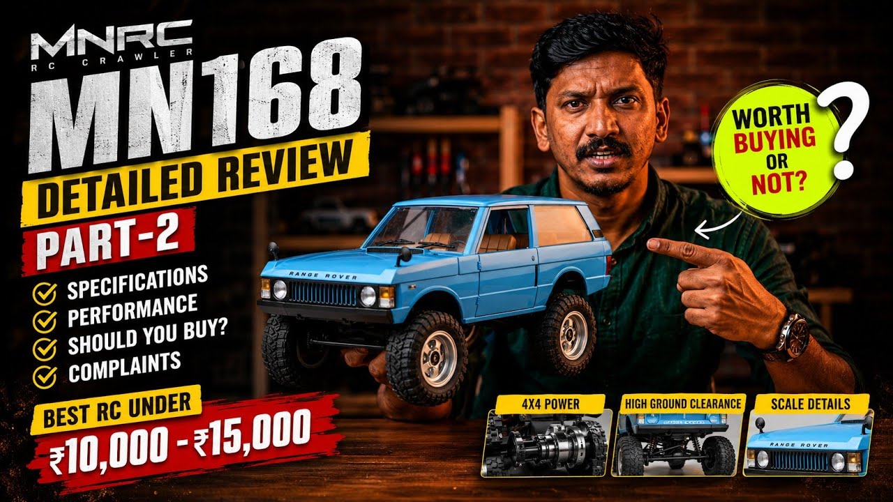 MNRC MN168 Review Malayalam | ₹10,000-₹15,000 Best RC Crawler Part 2|  Worth Buying in 2026? 