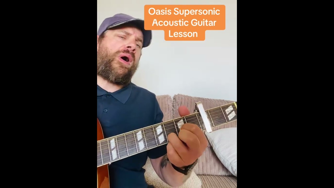 Oasis-Supersonic-Acoustic Guitar Lesson #acousticguitarlesson #guitarlesson #acousticcover