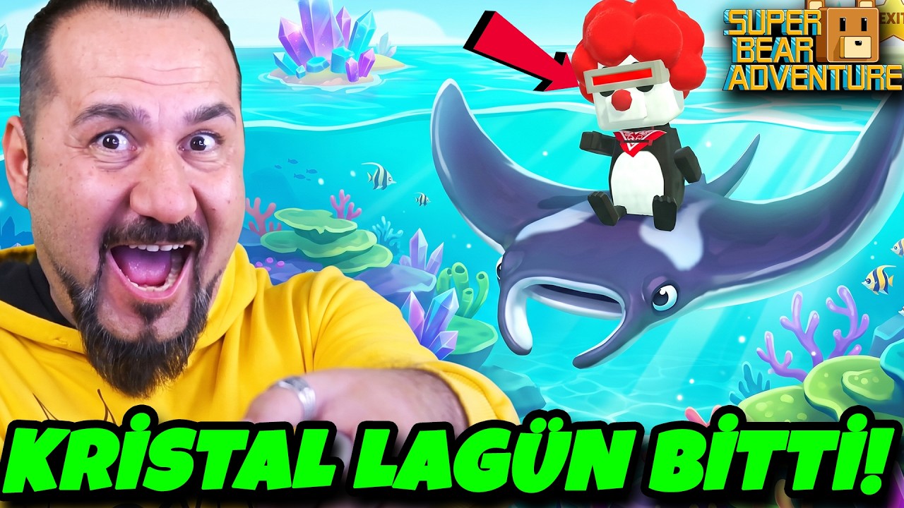 SÜPER BEAR ADVENTURE DEV VATOS BALIKLARI İLE UÇUYORUZ! KRİSTAL LAGÜN BİTTİ!