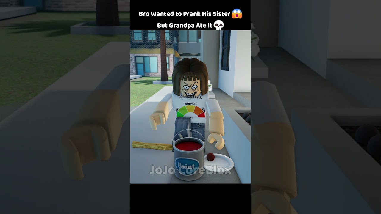 Bro’s Chocolate Prank Destroyed Grandpa’s Teeth 😭 #roblox #robloxanimation #robloxshorts