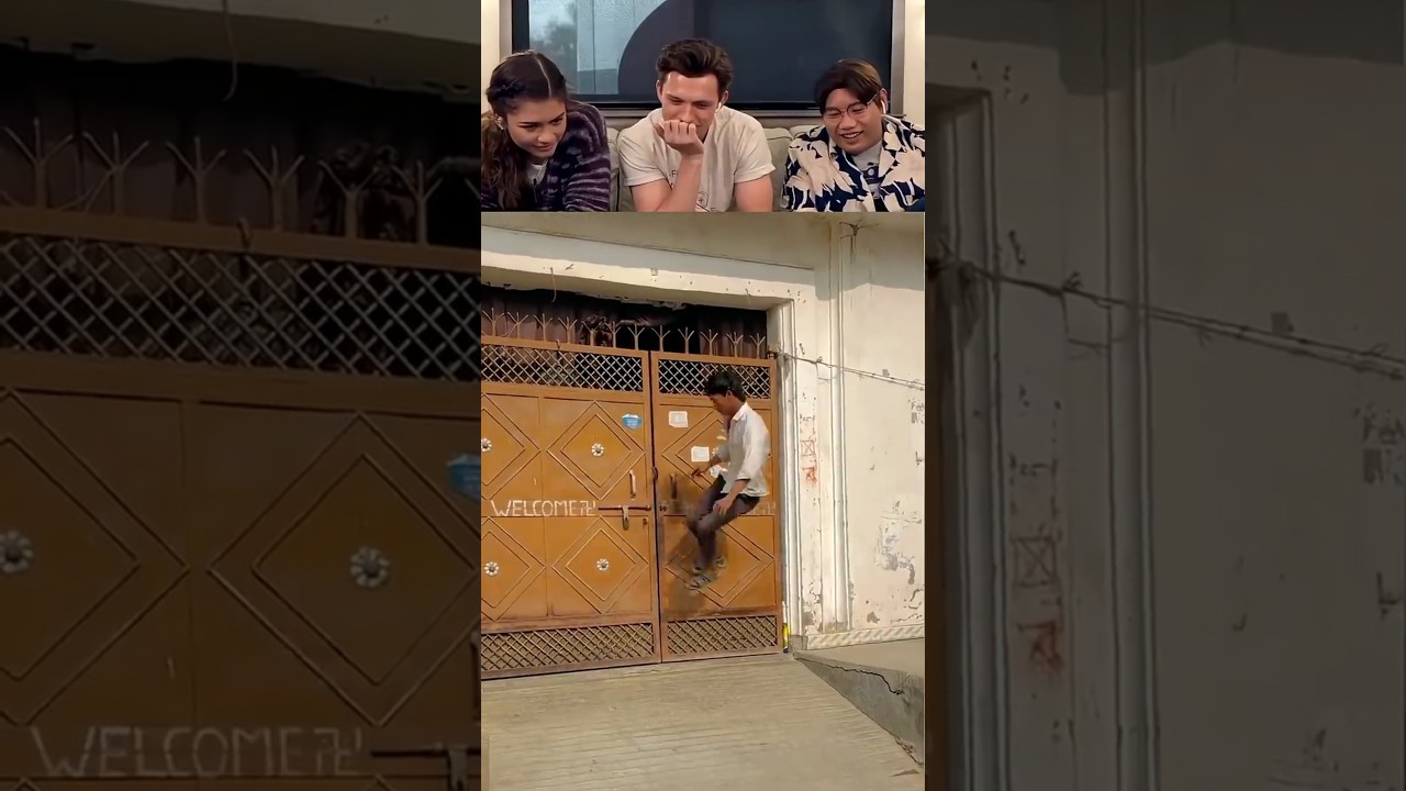 Tom Holland React Viral Videos part 211 #tomholland #funny #trytolaugh #reaction