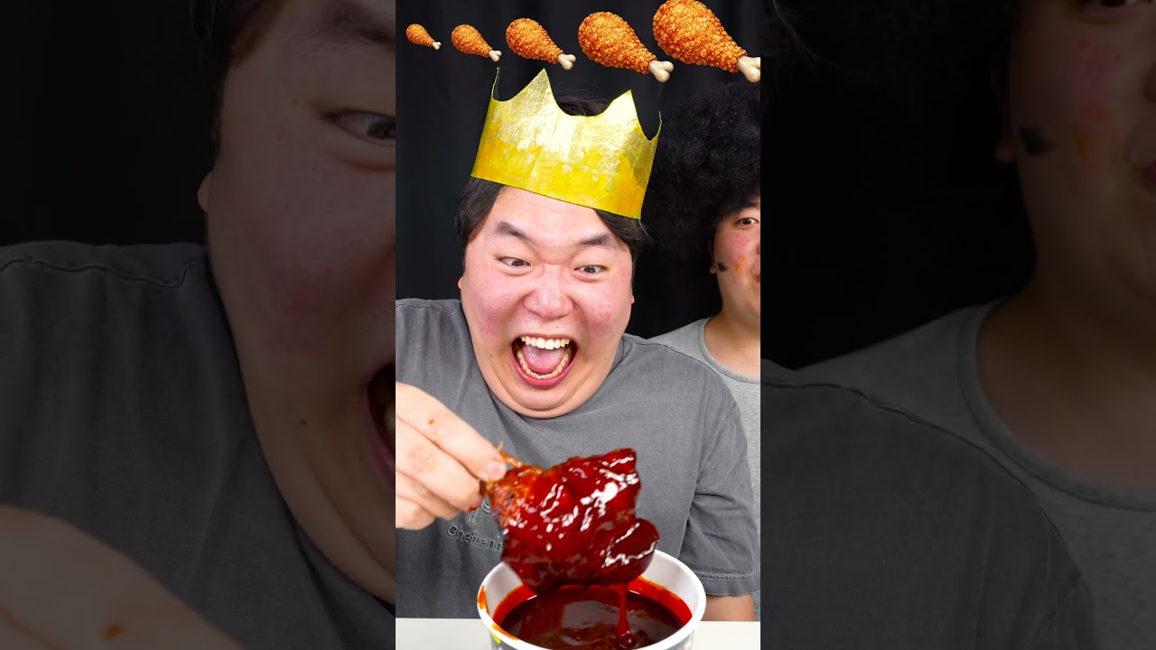 1% to 100% Spicy Chicken Gets BIGGER 🔥 #shorts #mukbang