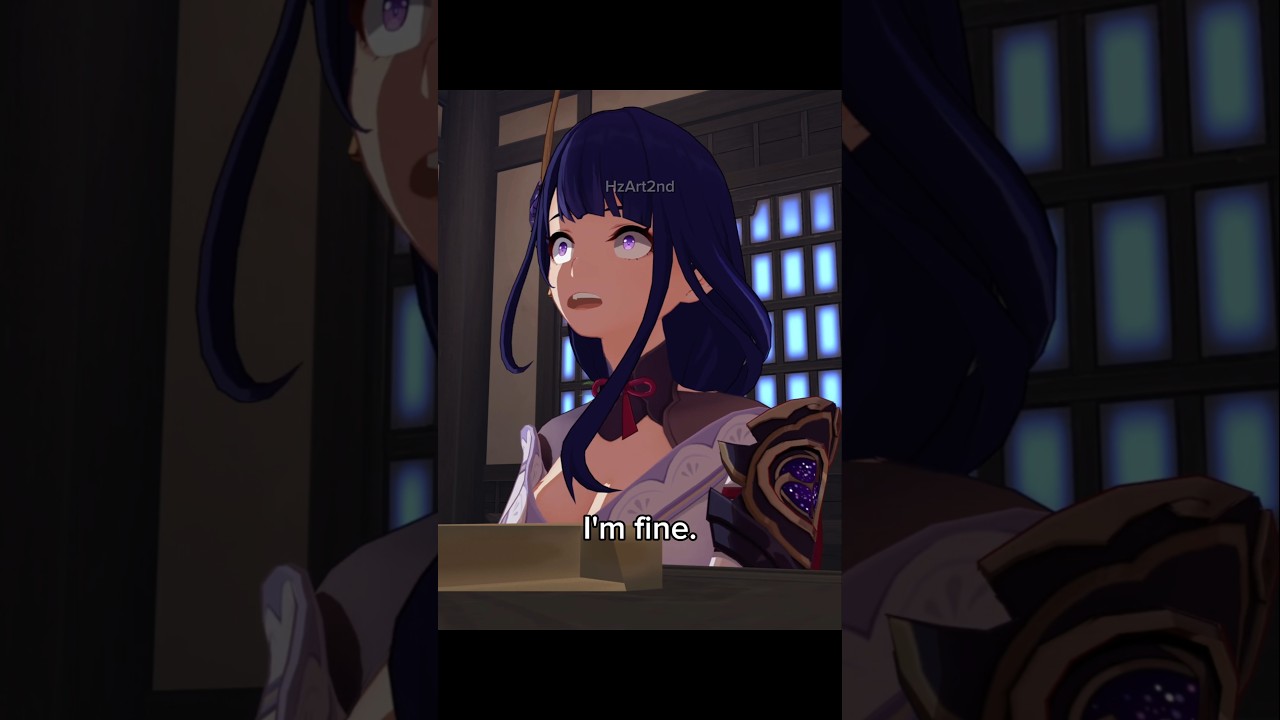 Yeah, She Looks Totally Fine. 😌 #genshinimpact #raidenshogun #aether #genshin #animation