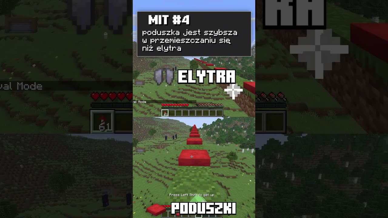 obalam mity z poduszkami w Minecraft