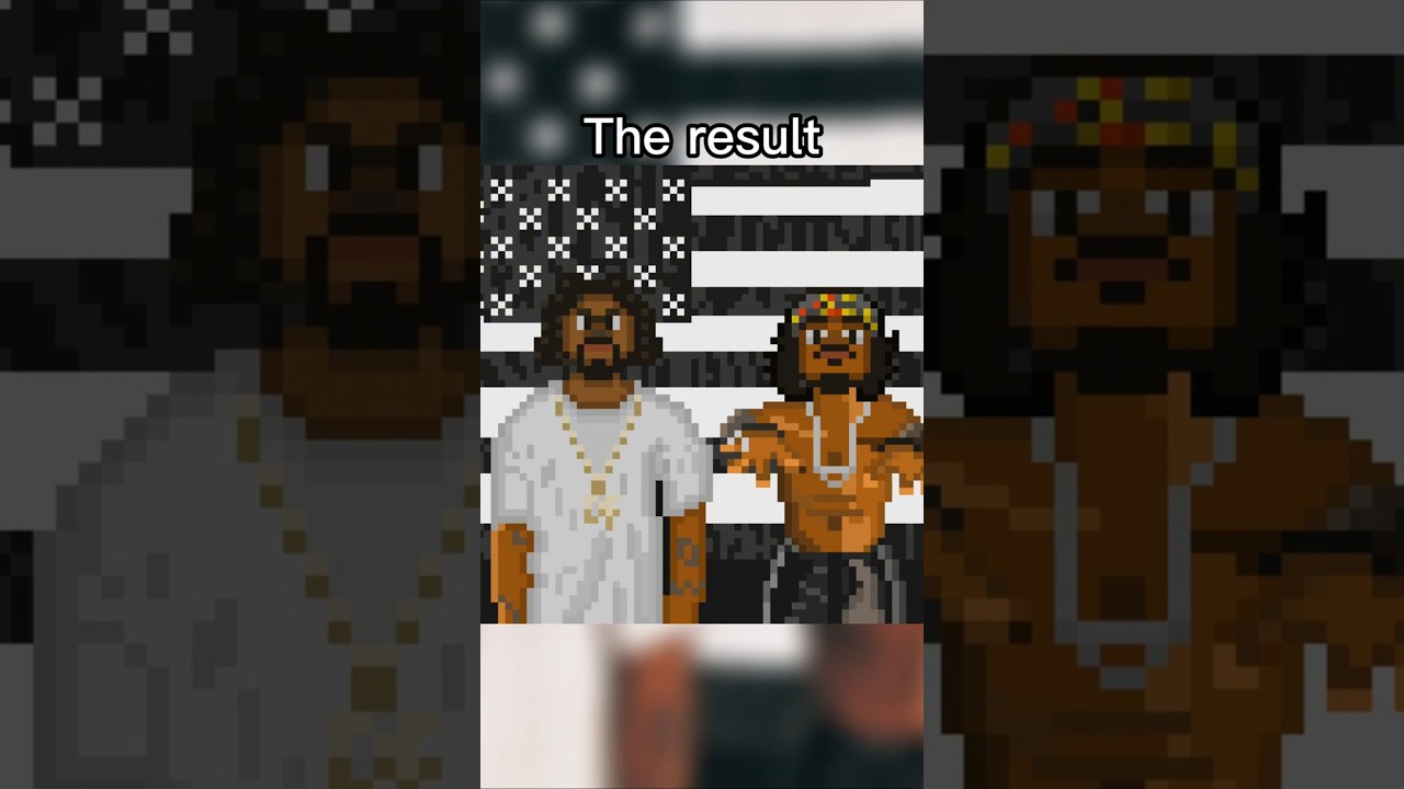 Drawing album covers in pixel art part 3. Stankonia. #rap  #outkast #album #albumart #music