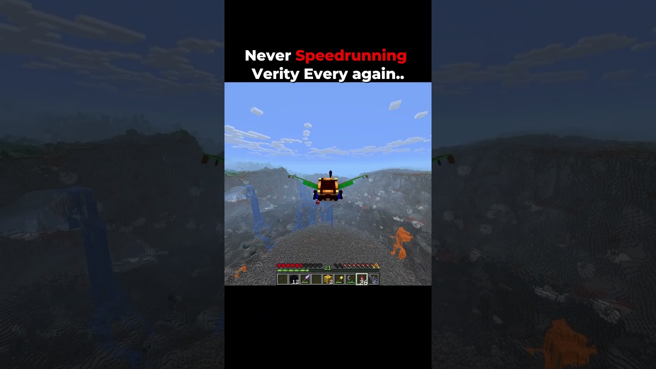 Never Speedrunning Verity Every again.. #minecraft