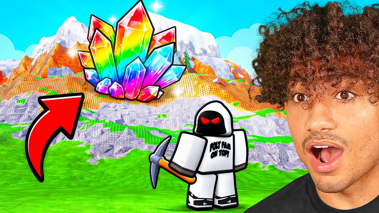 ROBLOX MINE A MOUNTAIN..