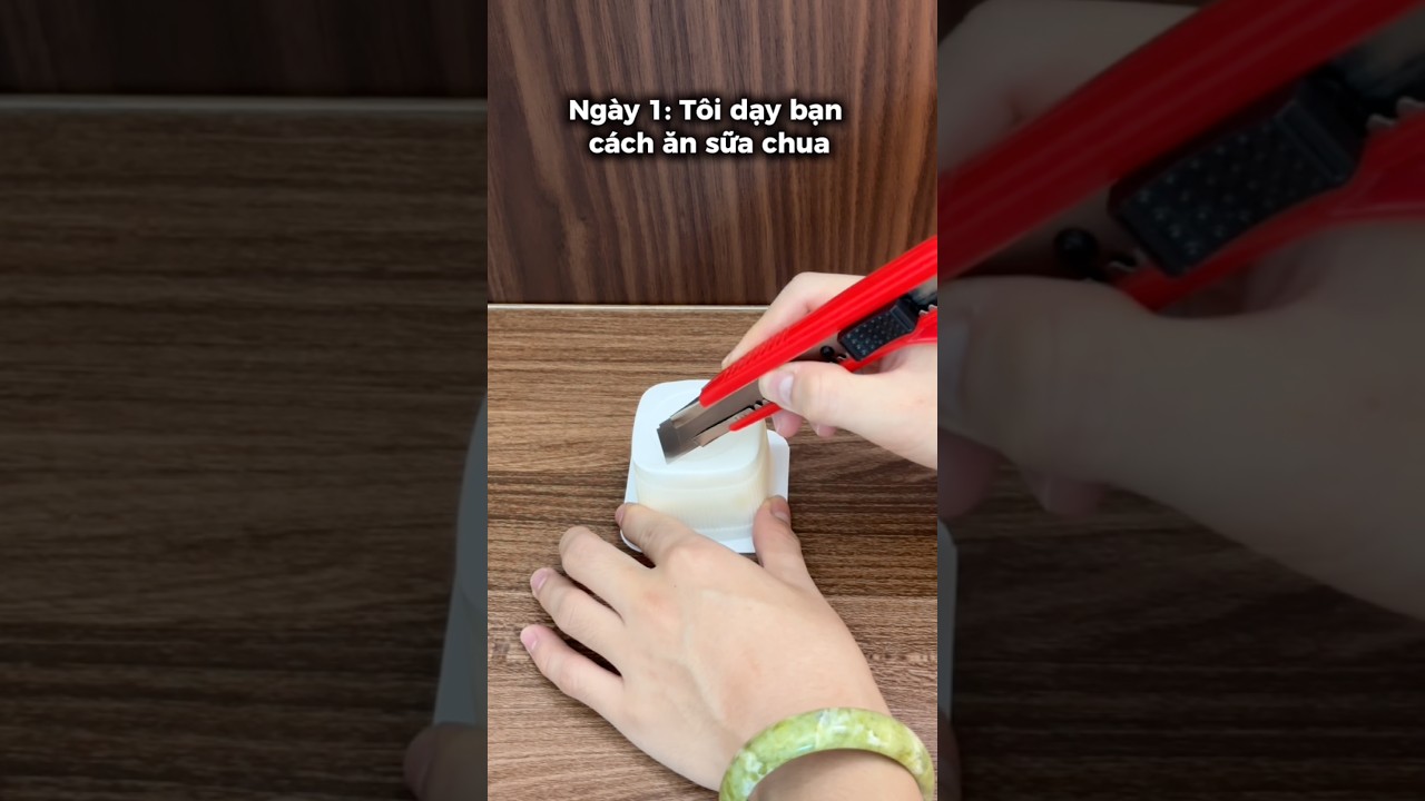 Tôi dạy bạn ăn sữa chua đúng cách #food #asmr #shorts