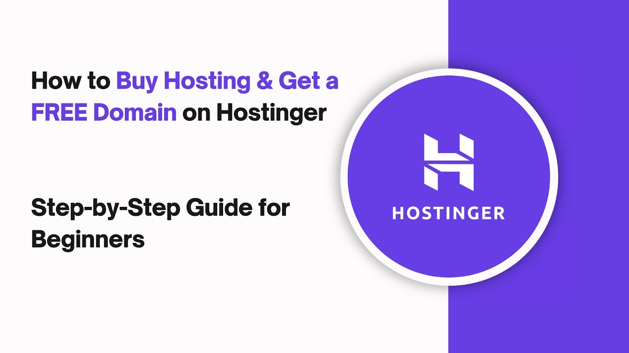 ✅ How to Buy Hosting & Get a FREE Domain on Hostinger | Step by Step Guide for Beginners