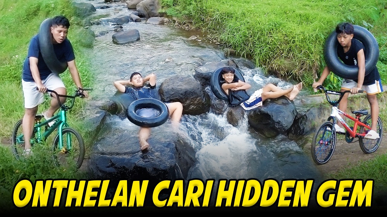 DITDI MBOLANG PAKAI ONTHEL!! NEMU TEMPAT BARU ASIK UNTUK RENANG, SAYANGNYA AIRNYA SURUT😭