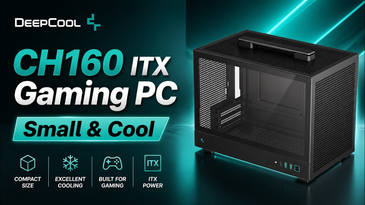 The Best Airflow ITX Case? DeepCool CH160 Build | Radeon RX 9060 XT