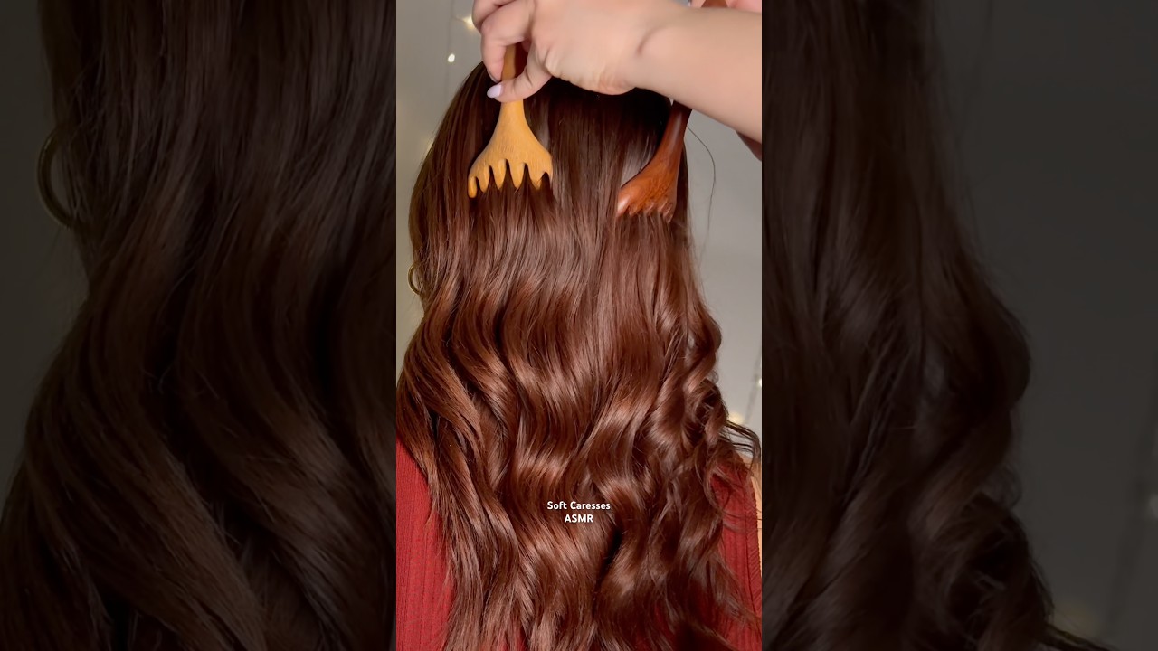 Scalp scratching ASMR 💆🏻‍♀️ #scalpmassager #scalpscratching #asmrhair #headscratching #headmassage