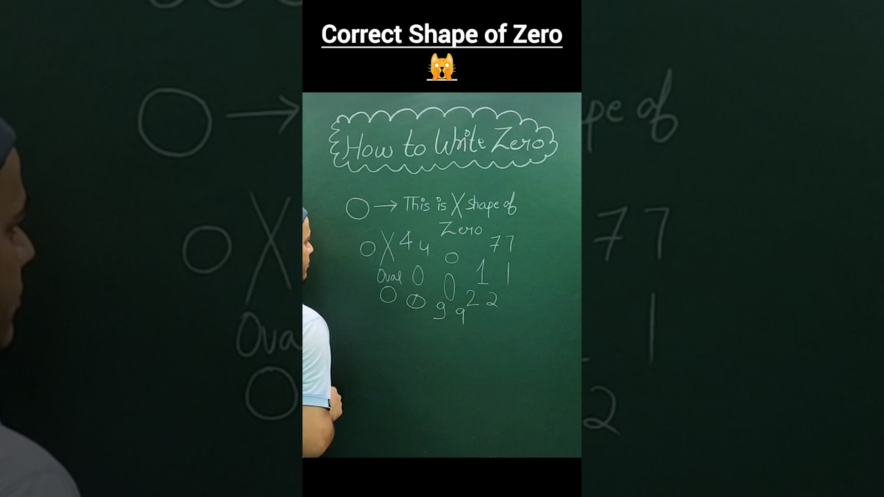 Correct Shape of Zero #maths #number #knowledge #education #learn #mathshorts #mathsfun #trending