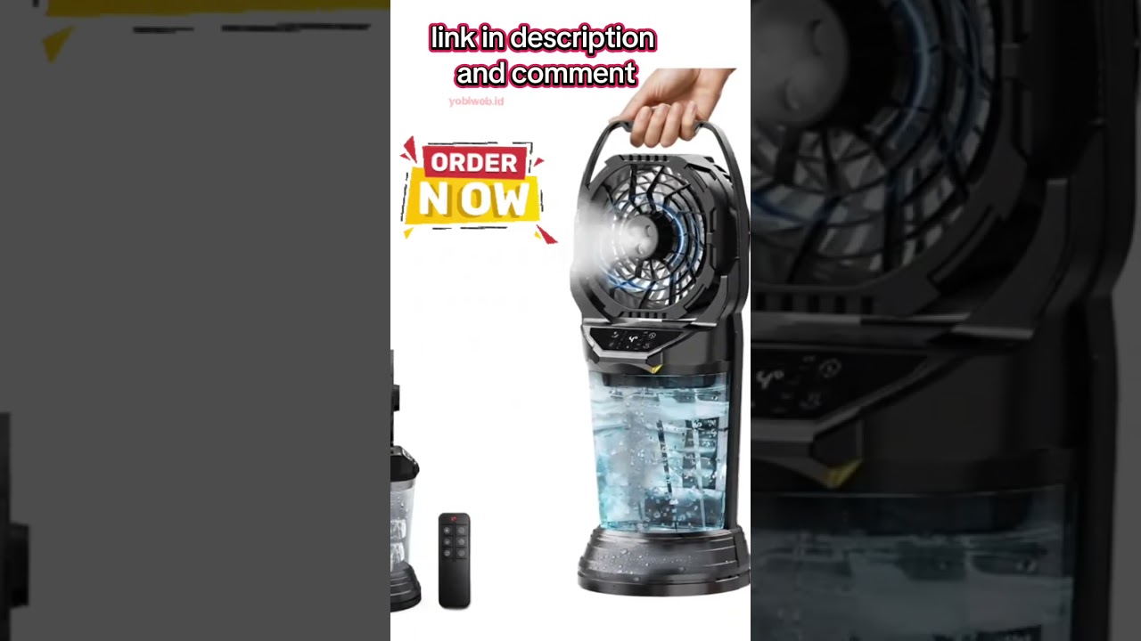 2026 Portable Misting Fan 30000mAh Rechargeable Battery #portablemistingfan #foryou
