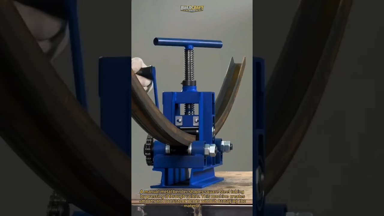 Manual Steel Tube Bender in Action #metalworking #fabrication #tools
