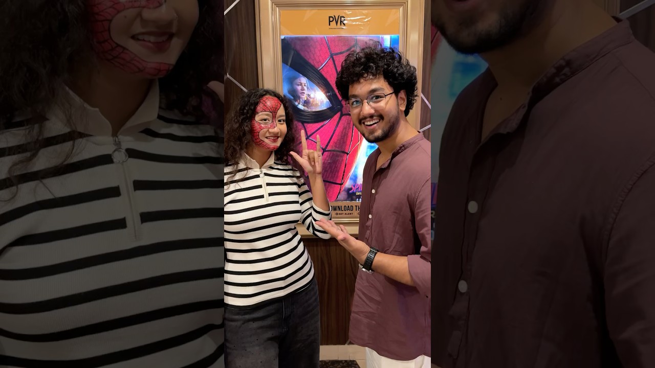 Spiderman Banke Movie Dekhne Gye 🤣 #shorts #vlog #minivlog #familyvlog #spiderman